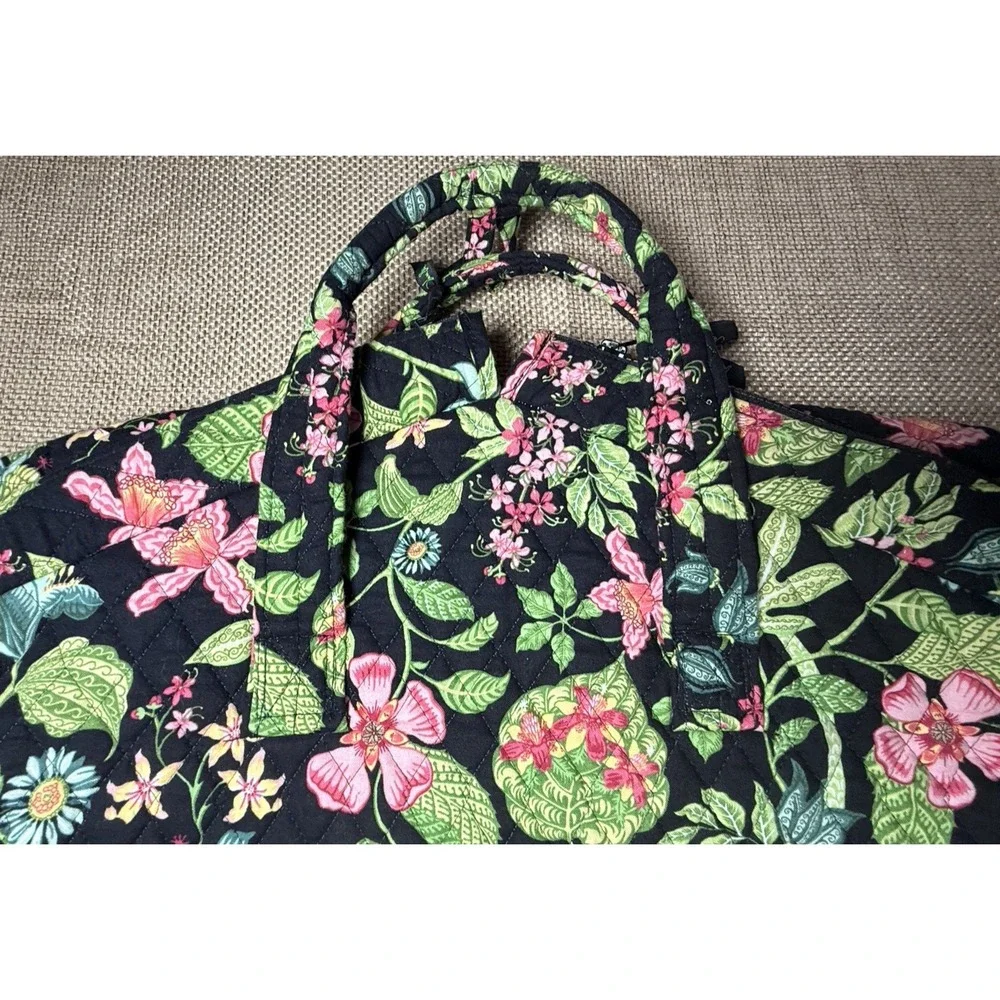Vera Bradley Garment Bag Botanica Floral Long Hanging Clothes‎ Travel Organizer